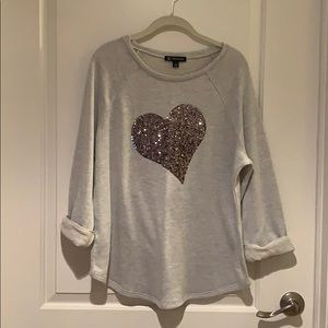 Sequin Heart Sweatshirt